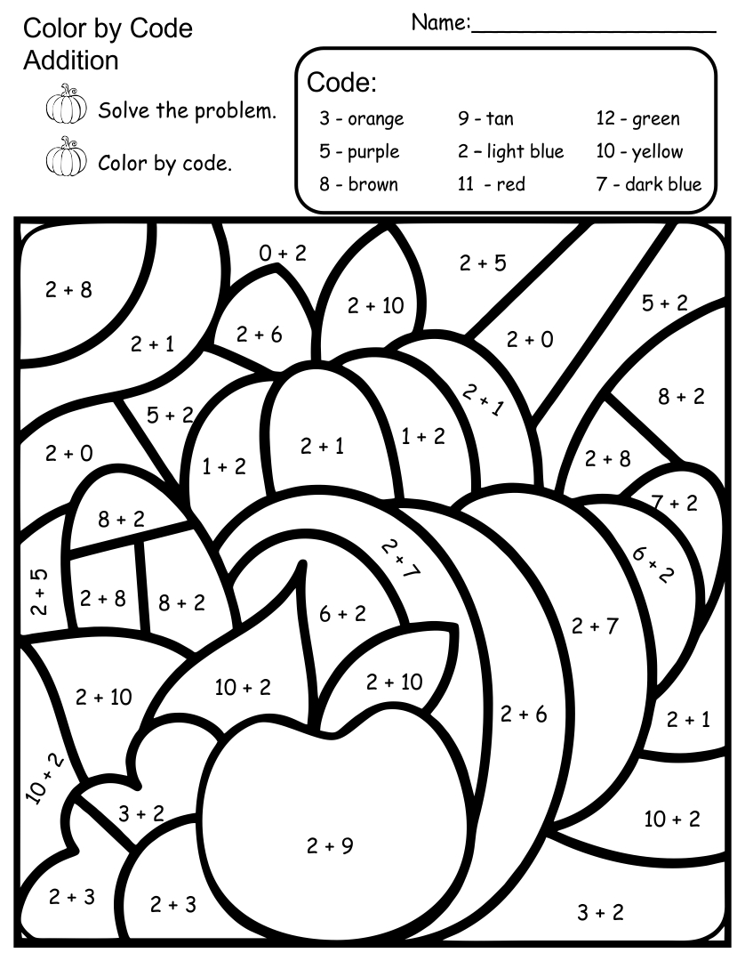 Kindergarten Math Worksheet